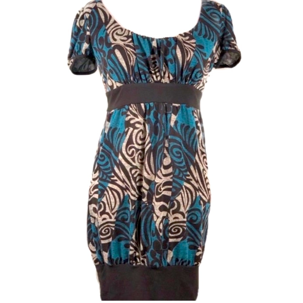 LABELLE Patterned Vintage Y2K 90’s Dress size M